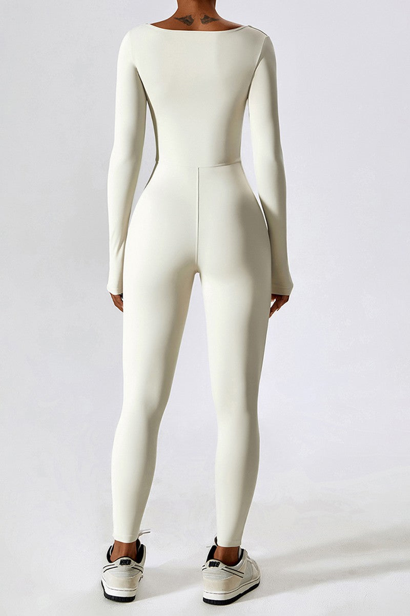 Serene Long Sleeve Jumpsuit - Ivory
