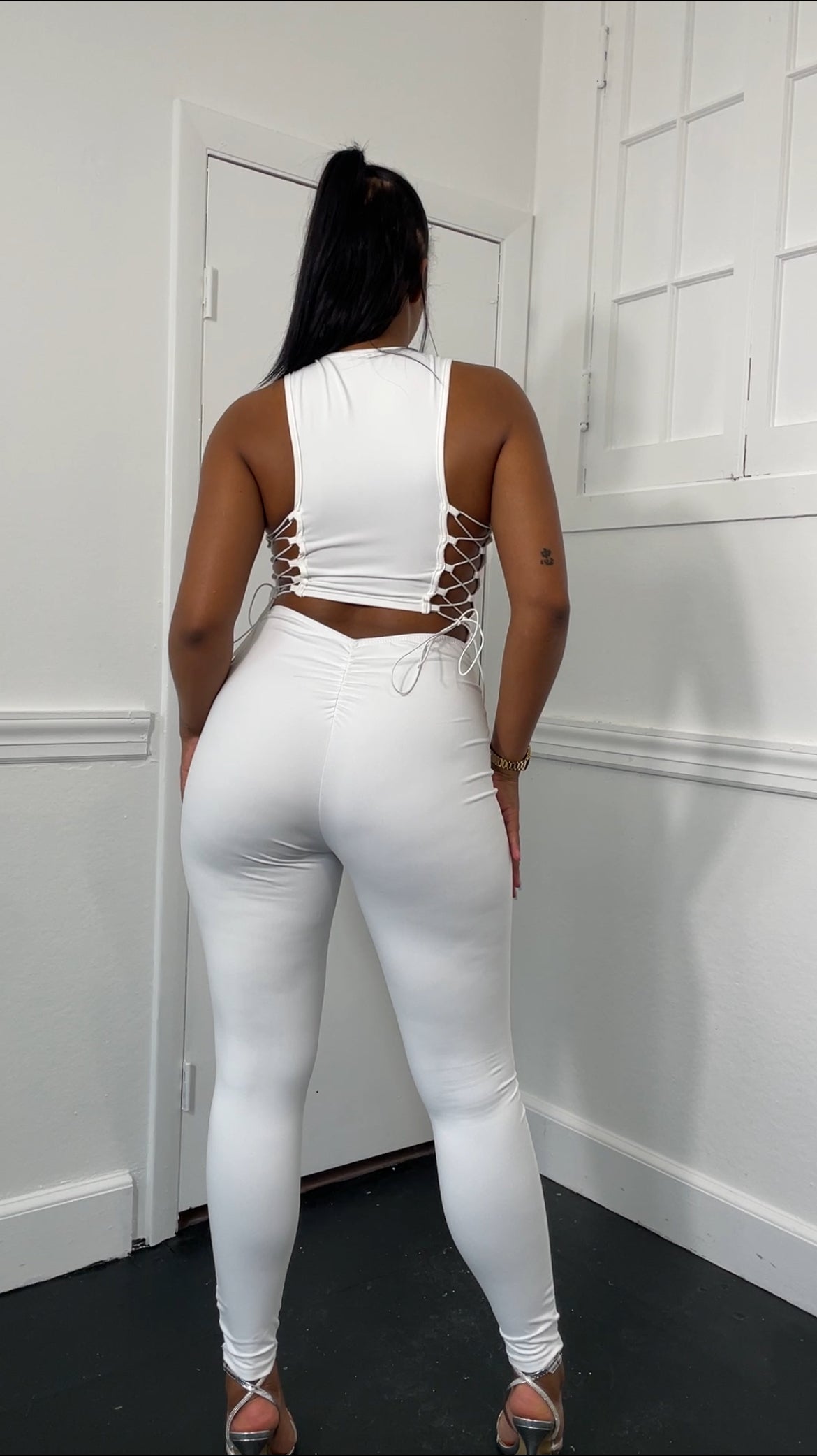 Sienna Laced Jumpsuit - White