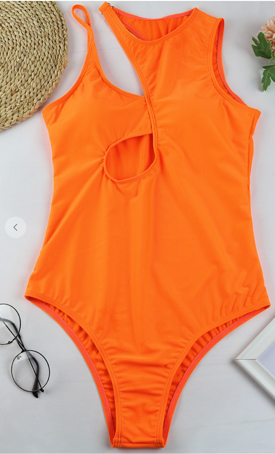 Stay Salty One Piece Swimsuit - Orange