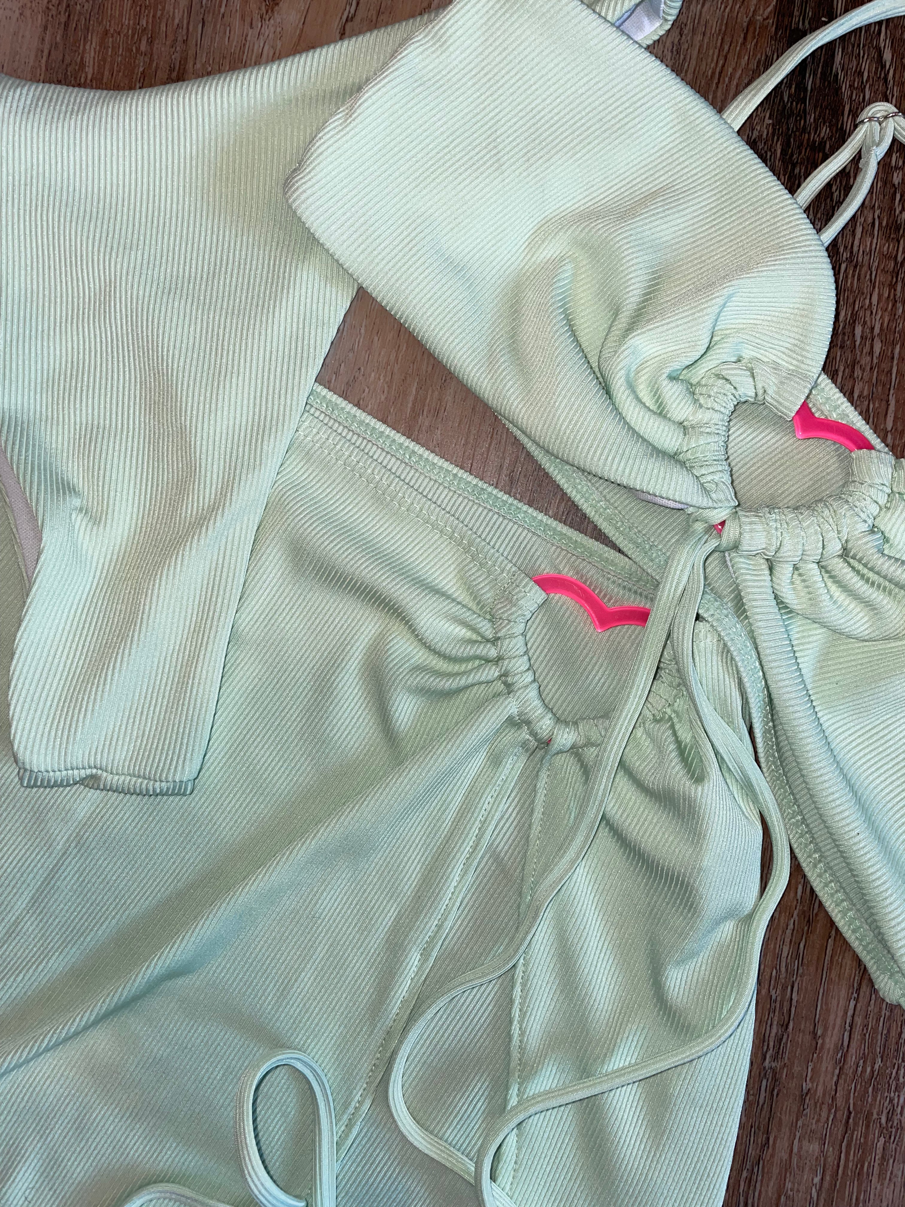 Beach Babe Cover-up Bikini - Mint Green